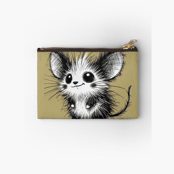 Item preview, Scruffy Mouse Monster - Playful Creature designed and sold by Blink Art Studio.