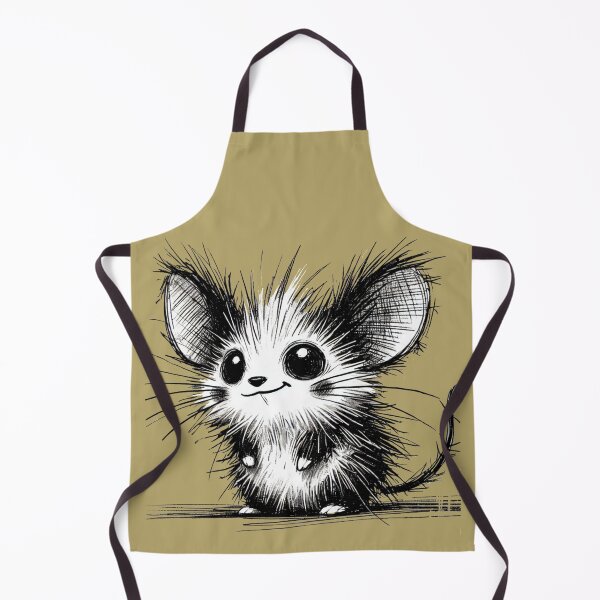 Item preview, Scruffy Mouse Monster - Playful Creature designed and sold by Blink Art Studio.
