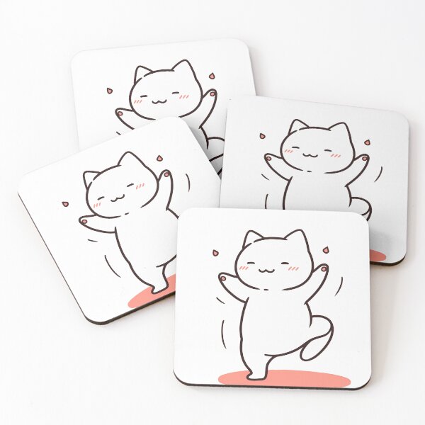 Item preview, kawaii cute dancing cat designed and sold by AdaMazingDesign.