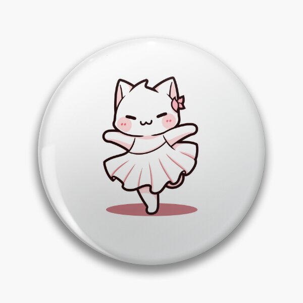 Item preview, kawaii cute dancing cat designed and sold by AdaMazingDesign.