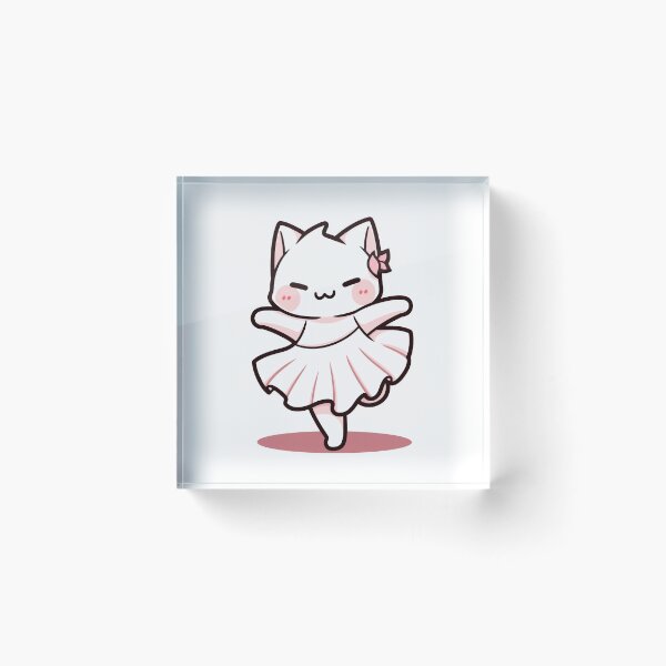 Item preview, kawaii cute dancing cat designed and sold by AdaMazingDesign.