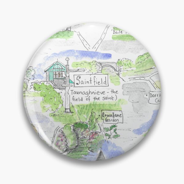 Item preview, Saintfield Ballynahinch Carryduff Crossgar Illustrated Map designed and sold by DebTheZeb.