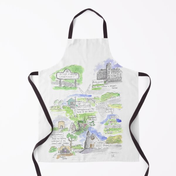 Item preview, Saintfield Ballynahinch Carryduff Crossgar Illustrated Map designed and sold by DebTheZeb.