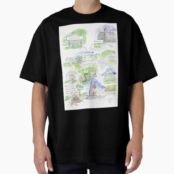Item preview, Saintfield Ballynahinch Carryduff Crossgar Illustrated Map designed and sold by DebTheZeb.