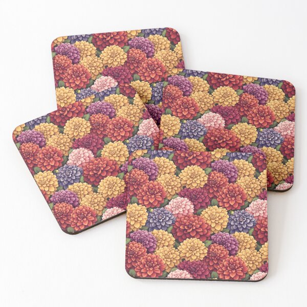 Item preview, Elegant Dahlia Floral Seamless Pattern designed and sold by VoyteksDesigns.