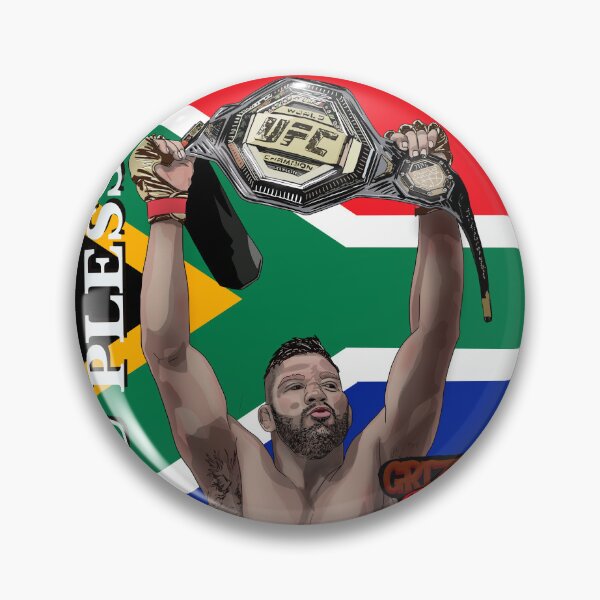 Item preview, Dricus Du Plessis UFC with South African Flag designed and sold by GrizzlyCollective.