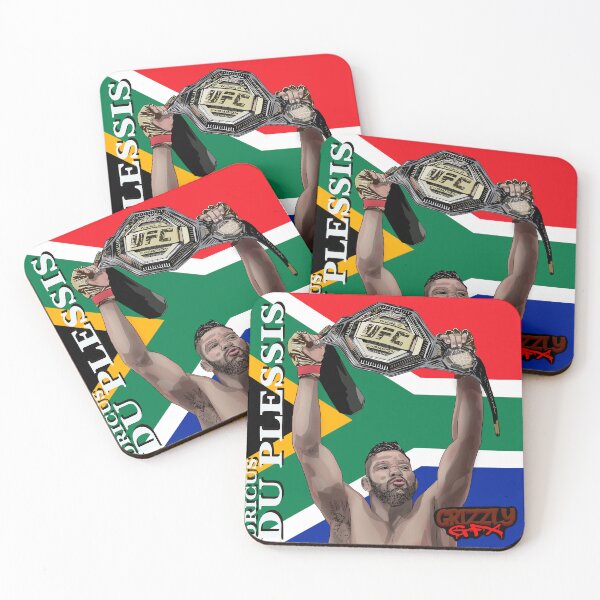 Item preview, Dricus Du Plessis UFC with South African Flag designed and sold by GrizzlyCollective.