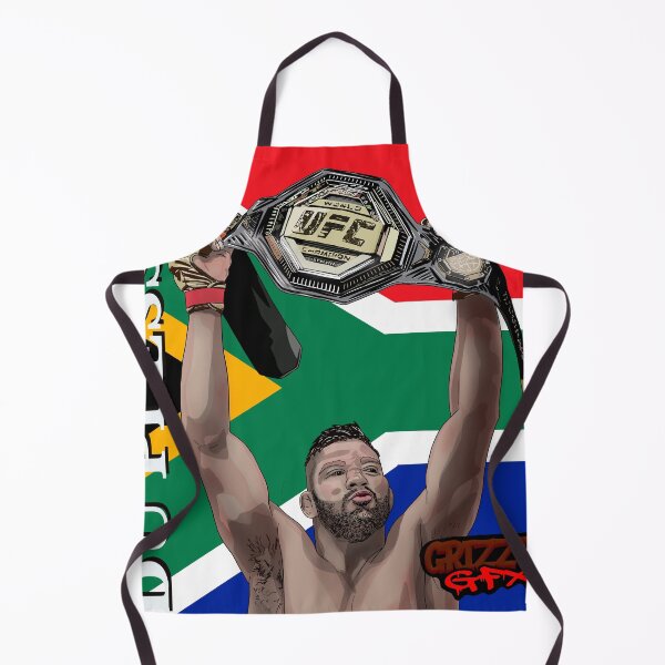 Item preview, Dricus Du Plessis UFC with South African Flag designed and sold by GrizzlyCollective.