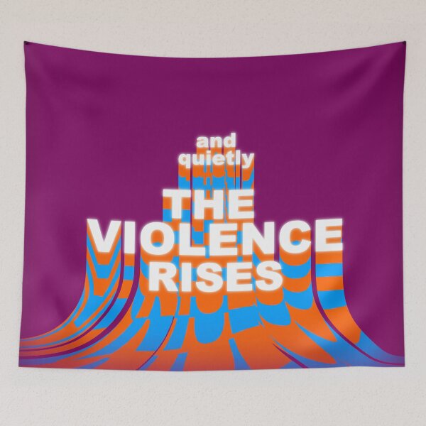 Item preview, AND QUIETLY THE VIOLENCE RISES designed and sold by The Turbulent Architect.