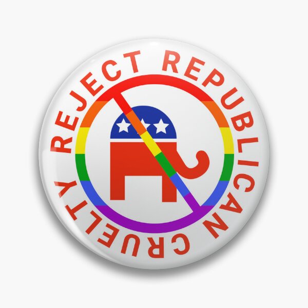 Item preview, Reject Republican cruelty rainbow design designed and sold by Rachel the Artist .