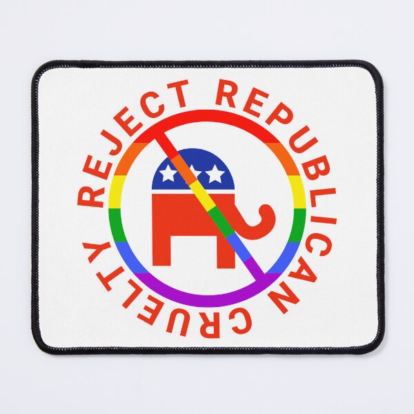 Item preview, Reject Republican cruelty rainbow design designed and sold by Rachel the Artist .