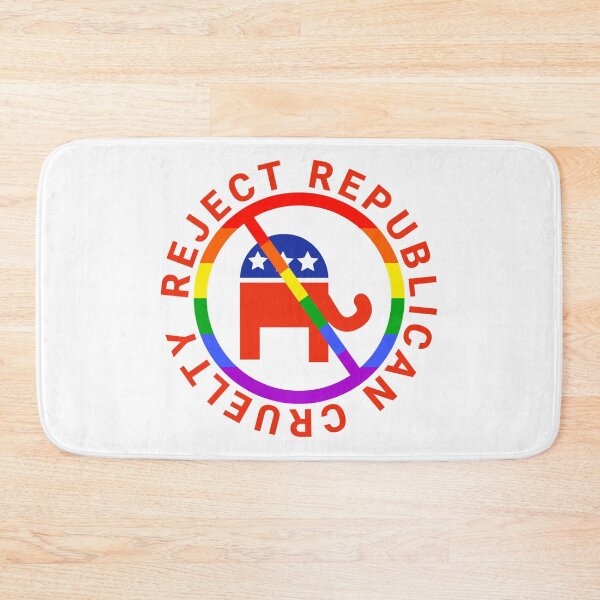 Item preview, Reject Republican cruelty rainbow design designed and sold by Rachel the Artist .