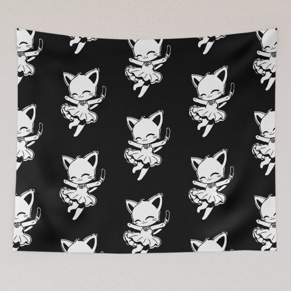 Item preview, kawaii cute dancing cat designed and sold by AdaMazingDesign.