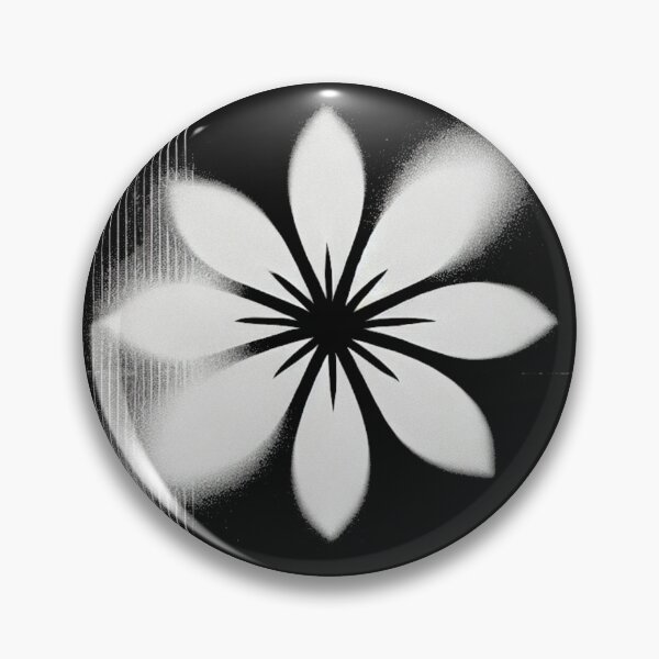 Item preview, Delicate Black and White Flower designed and sold by Blink Art Studio.