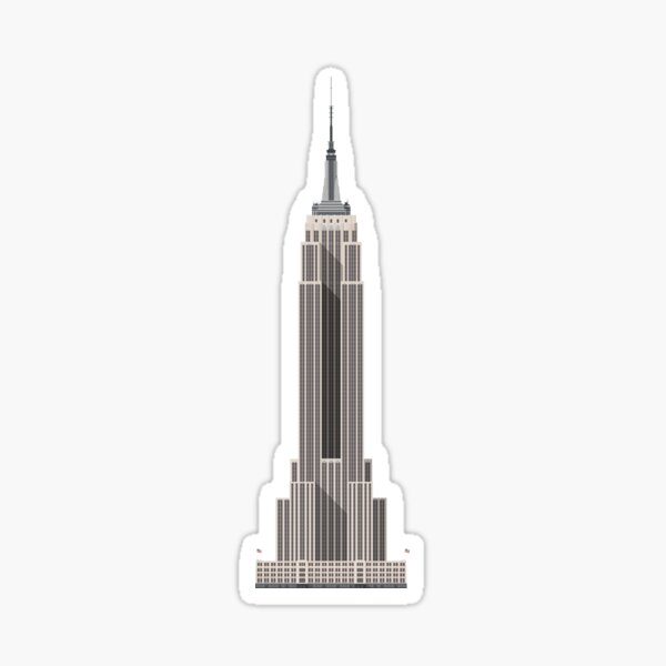 Item preview, Empire State Building New York Architectural Illustration designed and sold by aio.