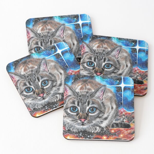 Item preview, Cat in space designed and sold by CozyRainRabbit.