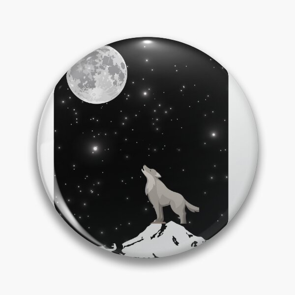 Item preview, "Le Loup sous la Lune au Crépuscule" designed and sold by redjod.