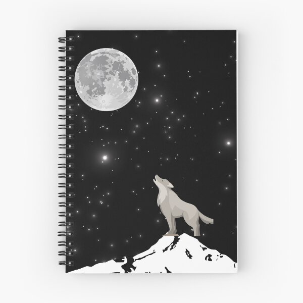 Item preview, "Le Loup sous la Lune au Crépuscule" designed and sold by redjod.