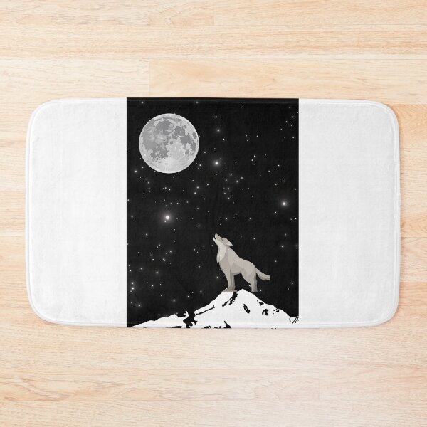Item preview, "Le Loup sous la Lune au Crépuscule" designed and sold by redjod.
