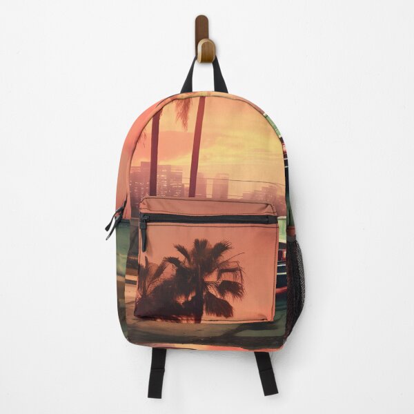 Item preview, Retro Car at Sunset under Palm Trees designed and sold by GreenInkXpress.