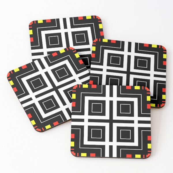 Item preview,  Mondrian style Minimalist Abstract Surface Pattern by Jenny Meehan 5 designed and sold by Jenny Meehan Art Prints and Patterns  .