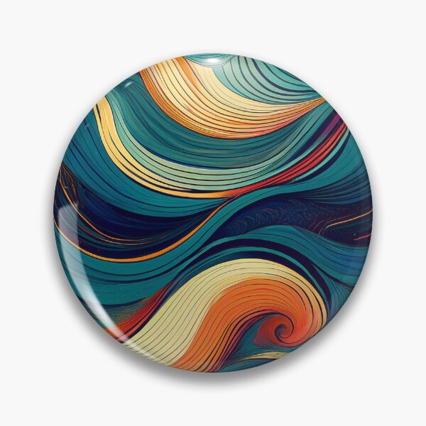 Item preview, Colorful Waves Pattern designed and sold by BrittSombroek.