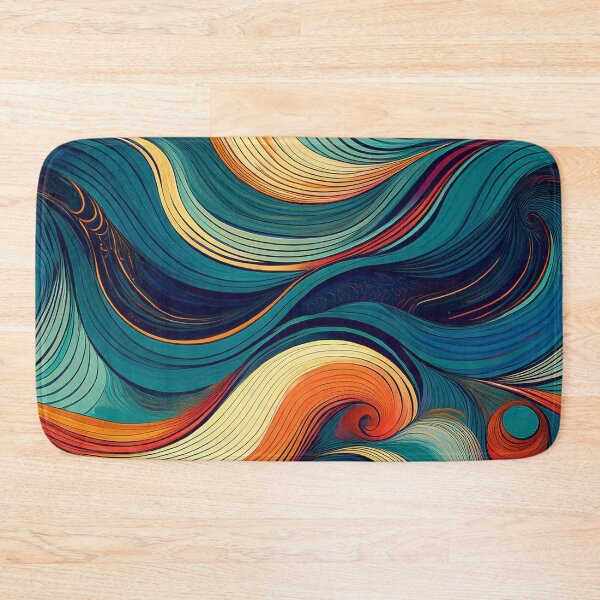 Item preview, Colorful Waves Pattern designed and sold by BrittSombroek.
