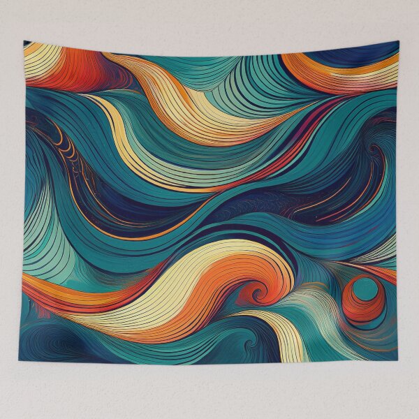 Item preview, Colorful Waves Pattern designed and sold by BrittSombroek.