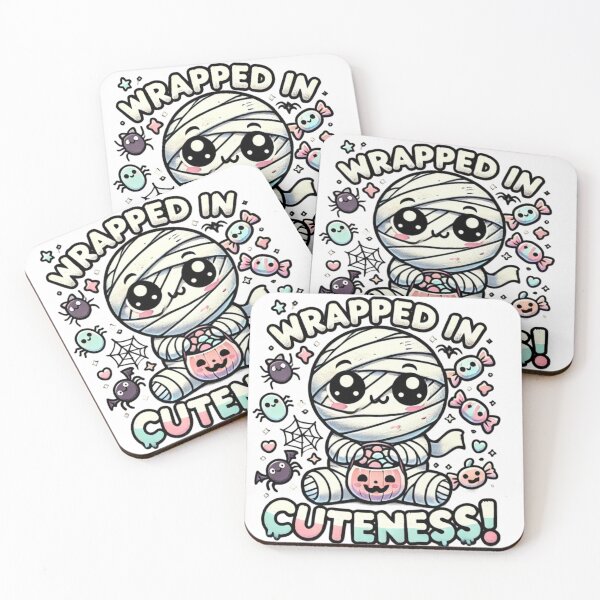 Item preview, Wrapped in Cuteness Kawaii Mummy Halloween Design designed and sold by sadman73.