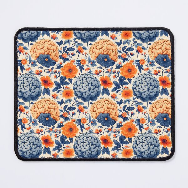 Item preview, Surreal Brain Floral Seamless Pattern designed and sold by VoyteksDesigns.
