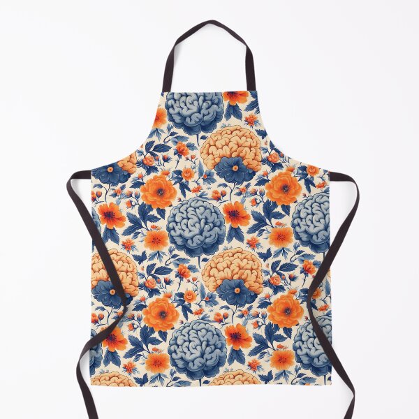 Item preview, Surreal Brain Floral Seamless Pattern designed and sold by VoyteksDesigns.