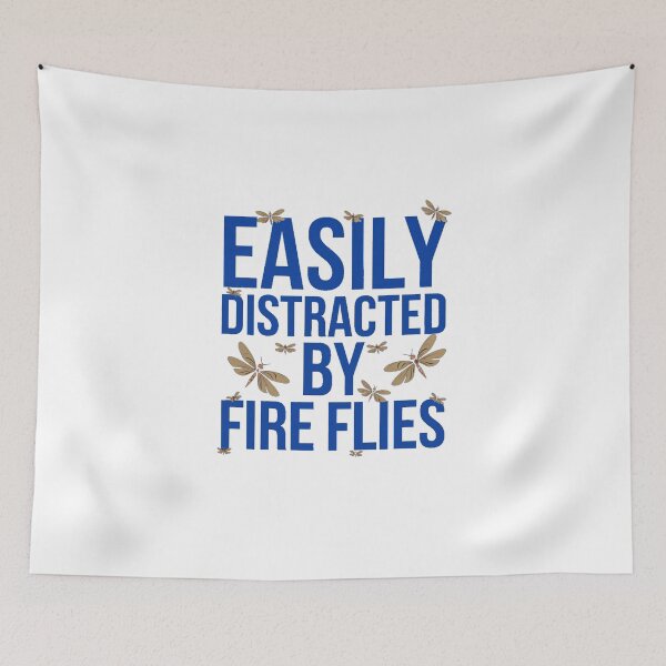 Item preview, Easily Distracted by Fire Flies designed and sold by Gentle40Winks.