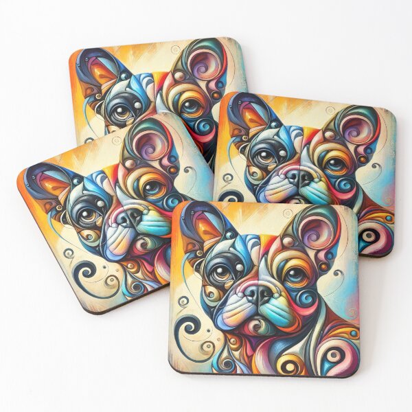 Item preview, French Bulldog – Interwoven Essence of Forms designed and sold by LegademaArt.