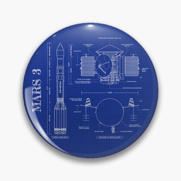 Item preview, Soviet Mars Program: Mars 3 Spacecraft and Lander (Blueprint) designed and sold by BGALAXY.