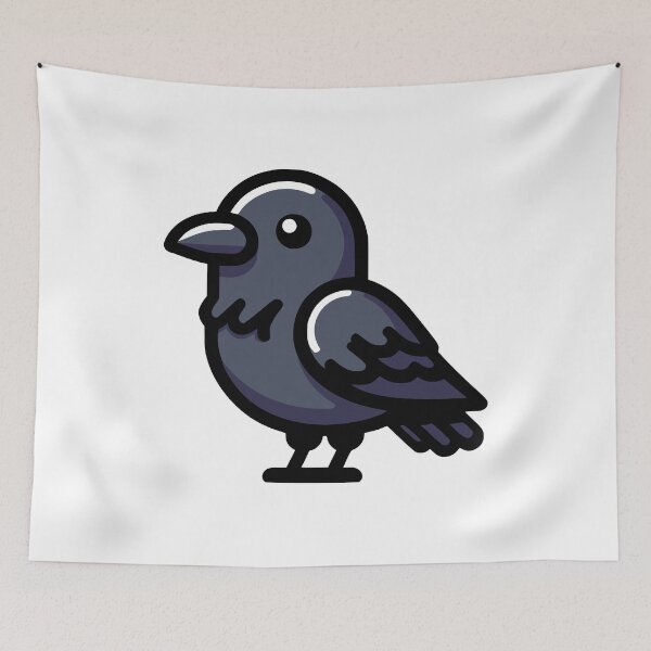 Item preview, Cute Crow Cartoon designed and sold by PMCreative.