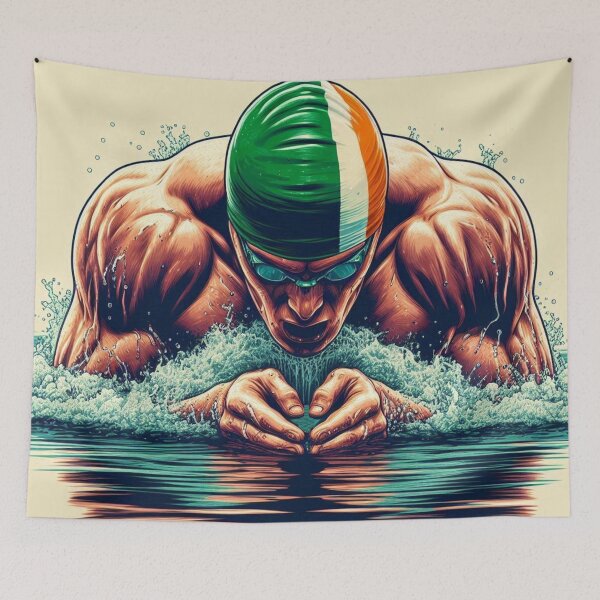 Item preview, Competitive Irish Swimmer - Breaststroke designed and sold by Bright-Moonrise.