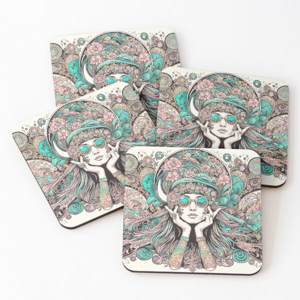 Item preview, Boho Retro Graphic Woman designed and sold by PyxieZen.