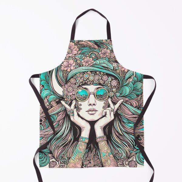 Item preview, Boho Retro Graphic Woman designed and sold by PyxieZen.