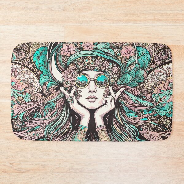 Item preview, Boho Retro Graphic Woman designed and sold by PyxieZen.