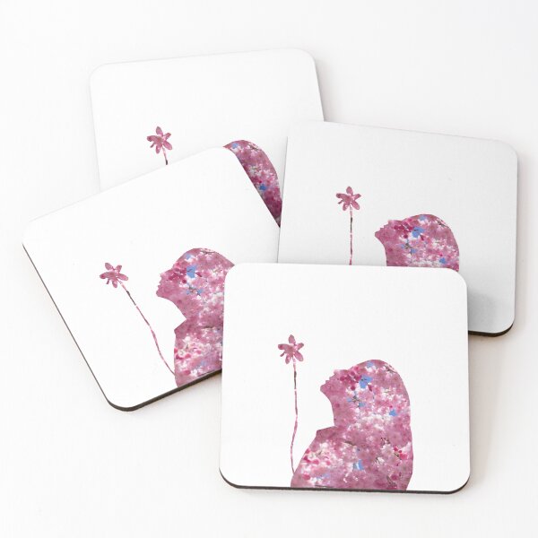 Item preview, Pink flower girl silhouette  designed and sold by Paxbear Tees.