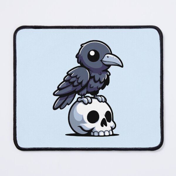 Item preview, Cute Crow On A Skull designed and sold by PMCreative.