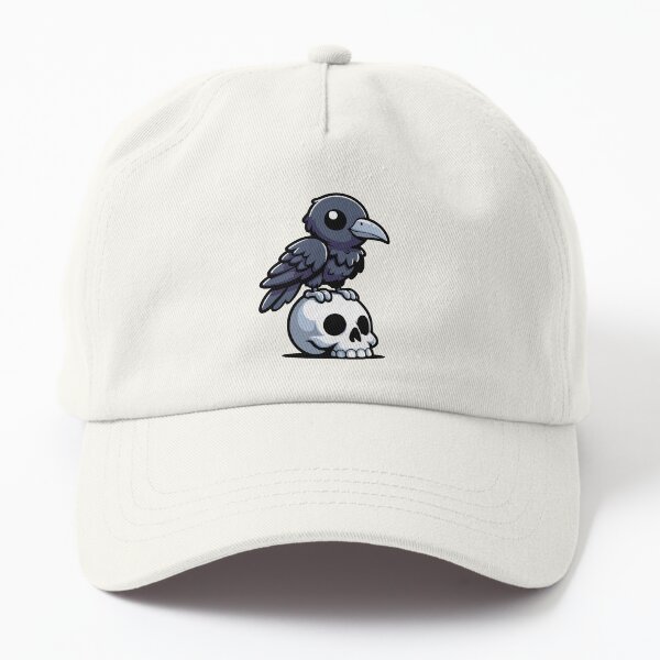 Aperçu de l'œuvre Corbeau mignon sur un crâne créée et vendue par PMCreative.