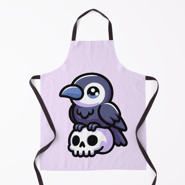 Item preview, Kawaii Cute Crow On A Skull designed and sold by PMCreative.