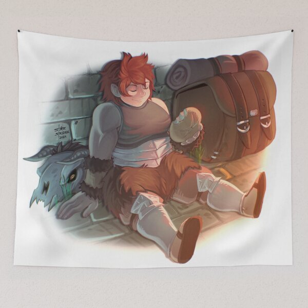 Item preview, Namari Resting Dungeon Meshi Print designed and sold by star--strider.