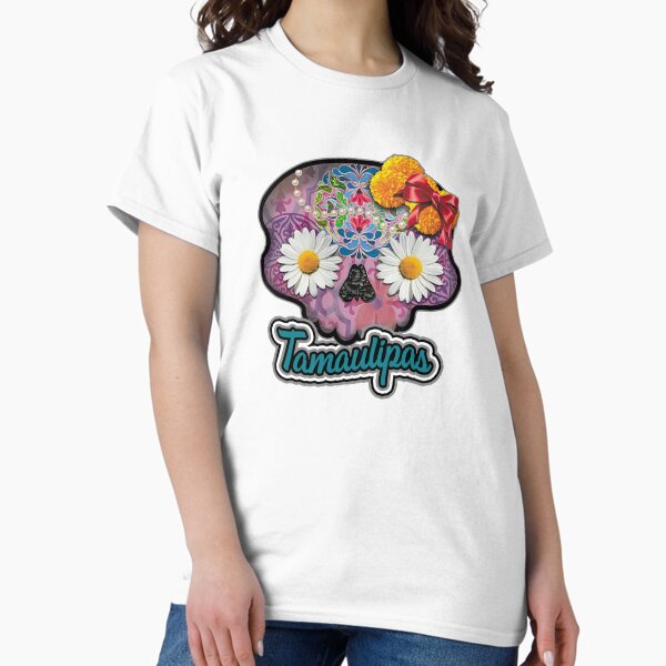 Item preview, Mexican Catrina with flowers. Tamaulipas, Mexico designed and sold by fashionlabrador.