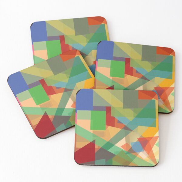 Item preview, Abstract colors: triangles and rectangles designed and sold by roboglobo.