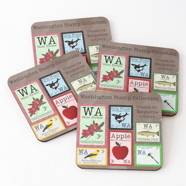 Item preview, Washington State Stamp Collection designed and sold by Marguerite Artistry.