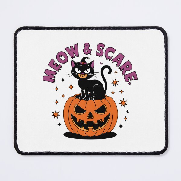 Item preview, Spooky Cat & Pumpkin Delight designed and sold by AI-Only Creations.