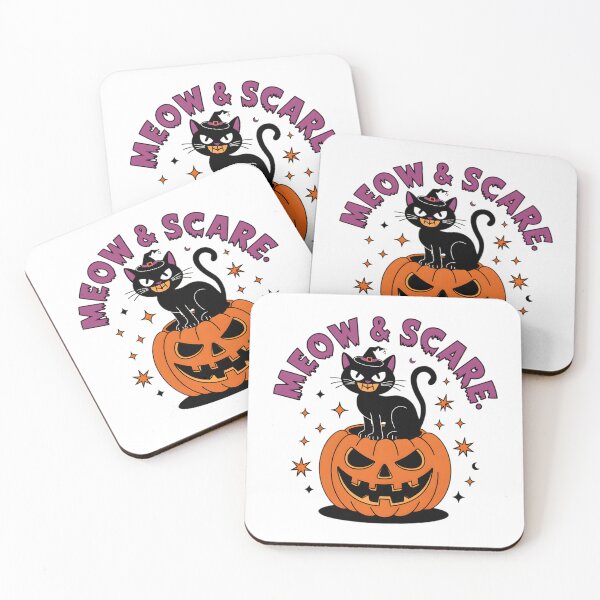 Item preview, Spooky Cat & Pumpkin Delight designed and sold by AI-Only Creations.