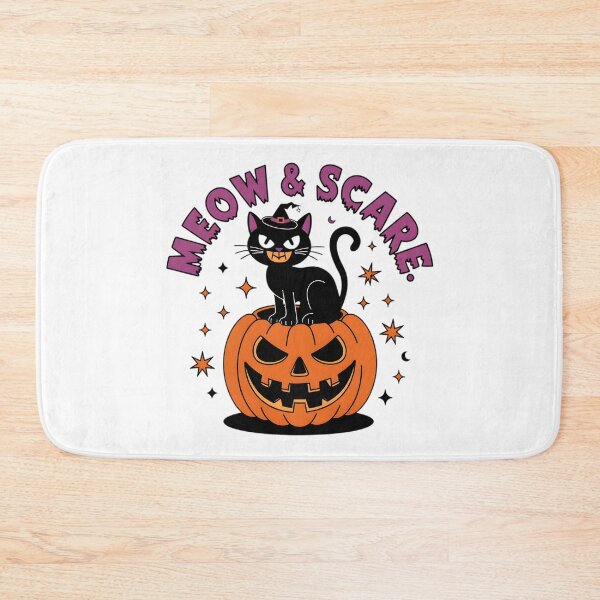 Item preview, Spooky Cat & Pumpkin Delight designed and sold by AI-Only Creations.
